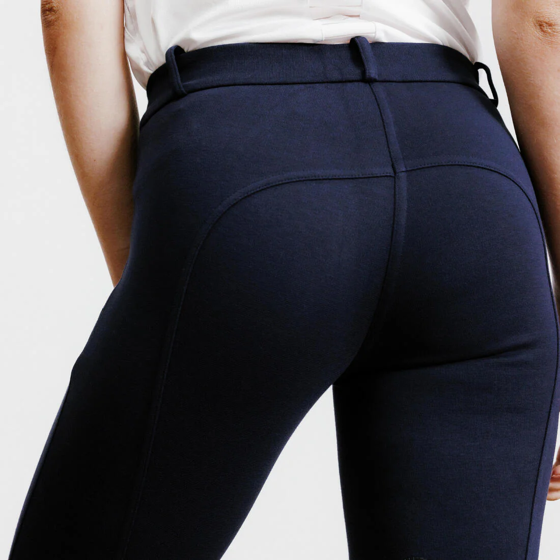 PANTALÓN EQUITACIÓN MUJER 140 AZUL - Image 4