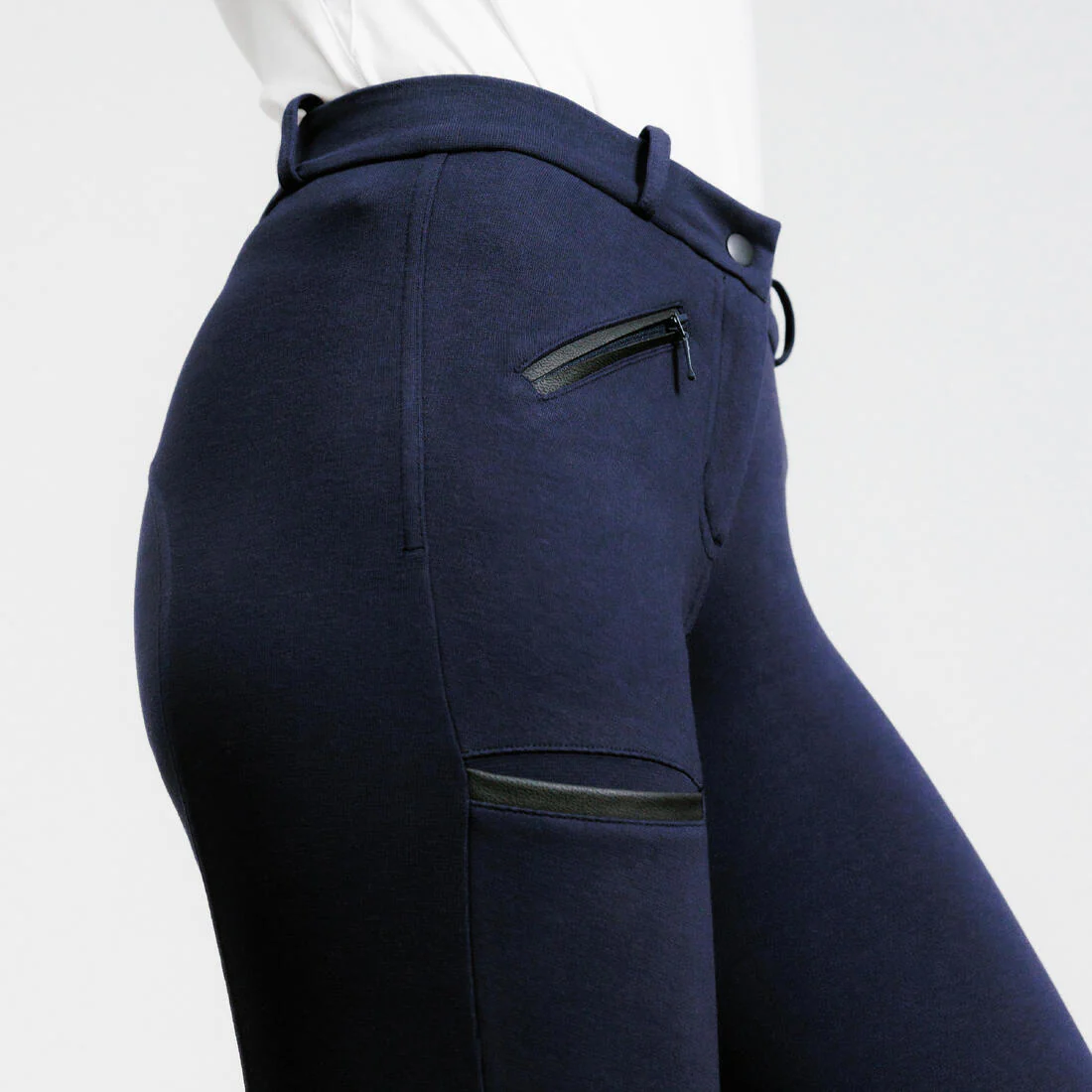 PANTALÓN EQUITACIÓN MUJER 140 AZUL - Image 5