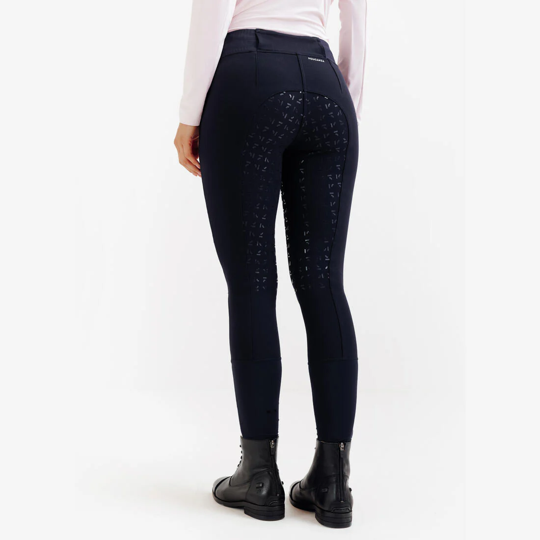 PANTALÓN EQUITACIÓN MUJER BE YOU 500 AZUL - Image 4