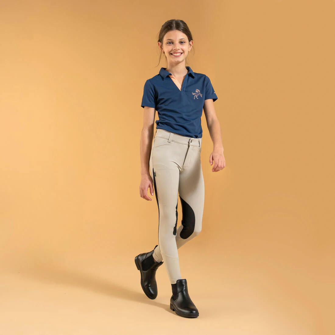 PANTALÓN EQUITACIÓN 500 NIÑOS MALLA LIVIANA - Image 2