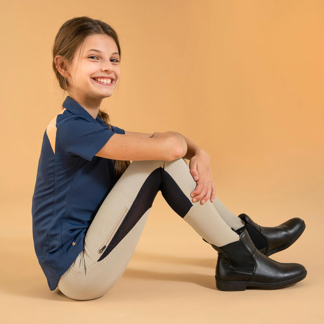 PANTALÓN EQUITACIÓN 500 NIÑOS MALLA LIVIANA - Image 3