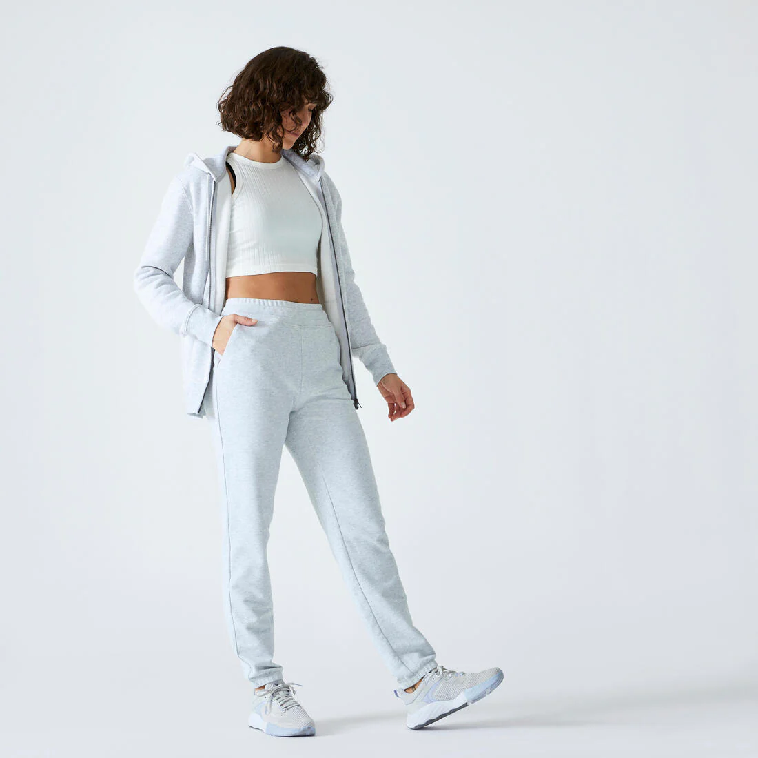 PANTALÓN JOGGER FITNESS 500 MUJER NEGRO SLIM - Image 6
