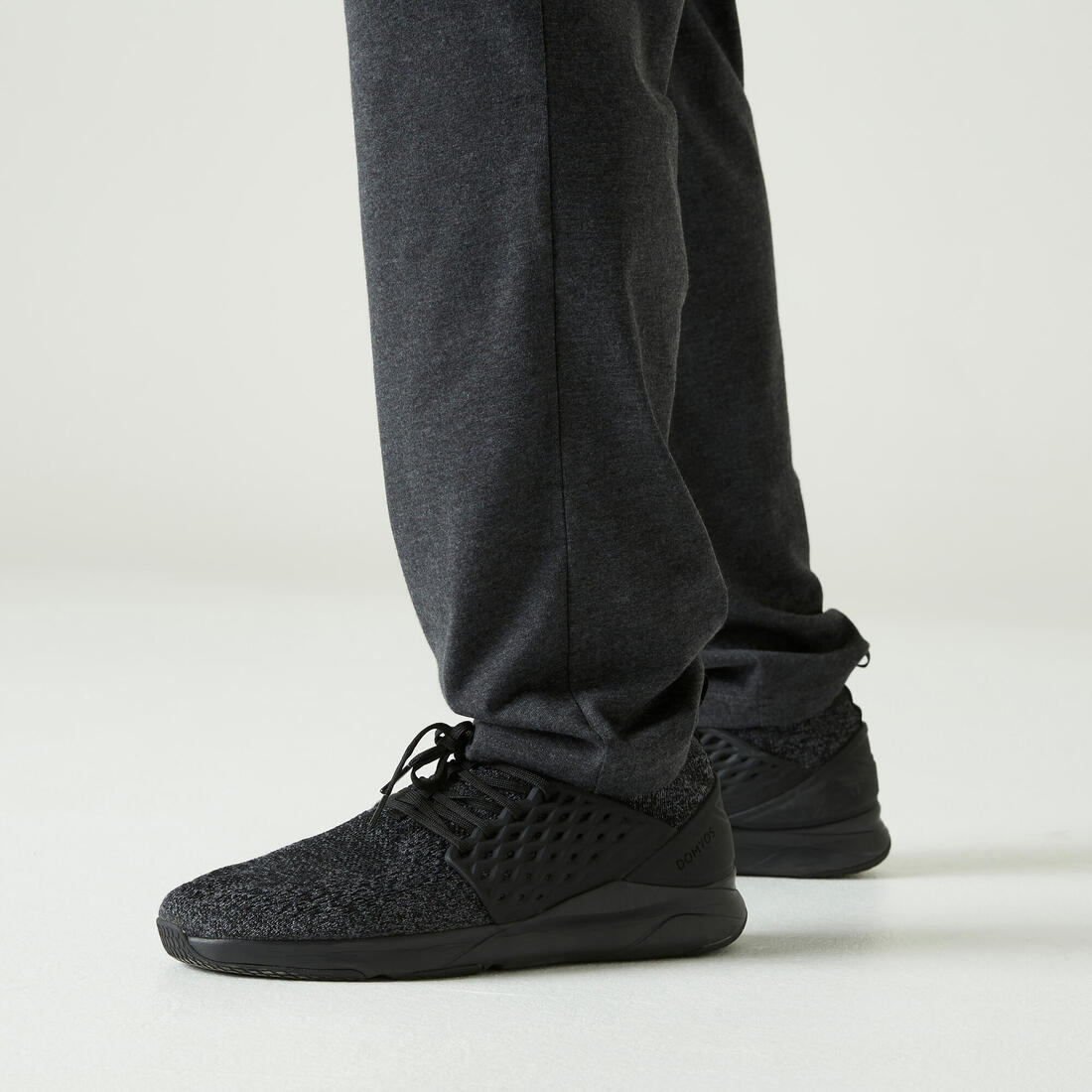 PANTALÓN JOGGER FITNESS HOMBRE 100 GRIS OSCURO - Image 5