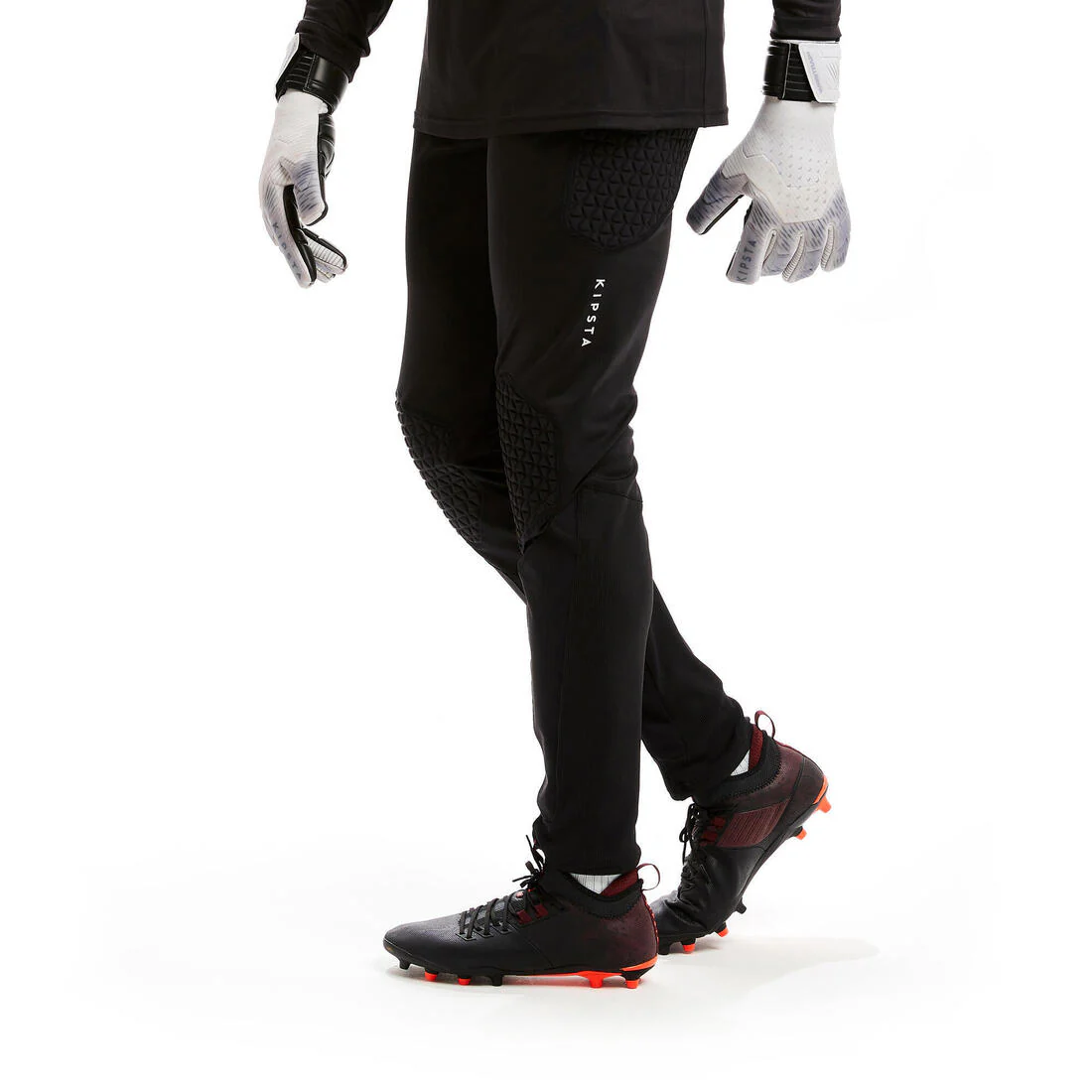 PANTALÓN PARA ARQUERO DE FÚTBOL ADULTOS F500 NEGRO - Image 6