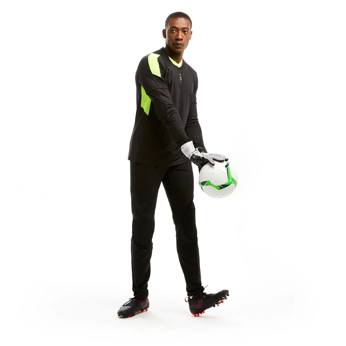 PANTALÓN PARA ARQUERO DE FÚTBOL ADULTOS F500 NEGRO - Image 7