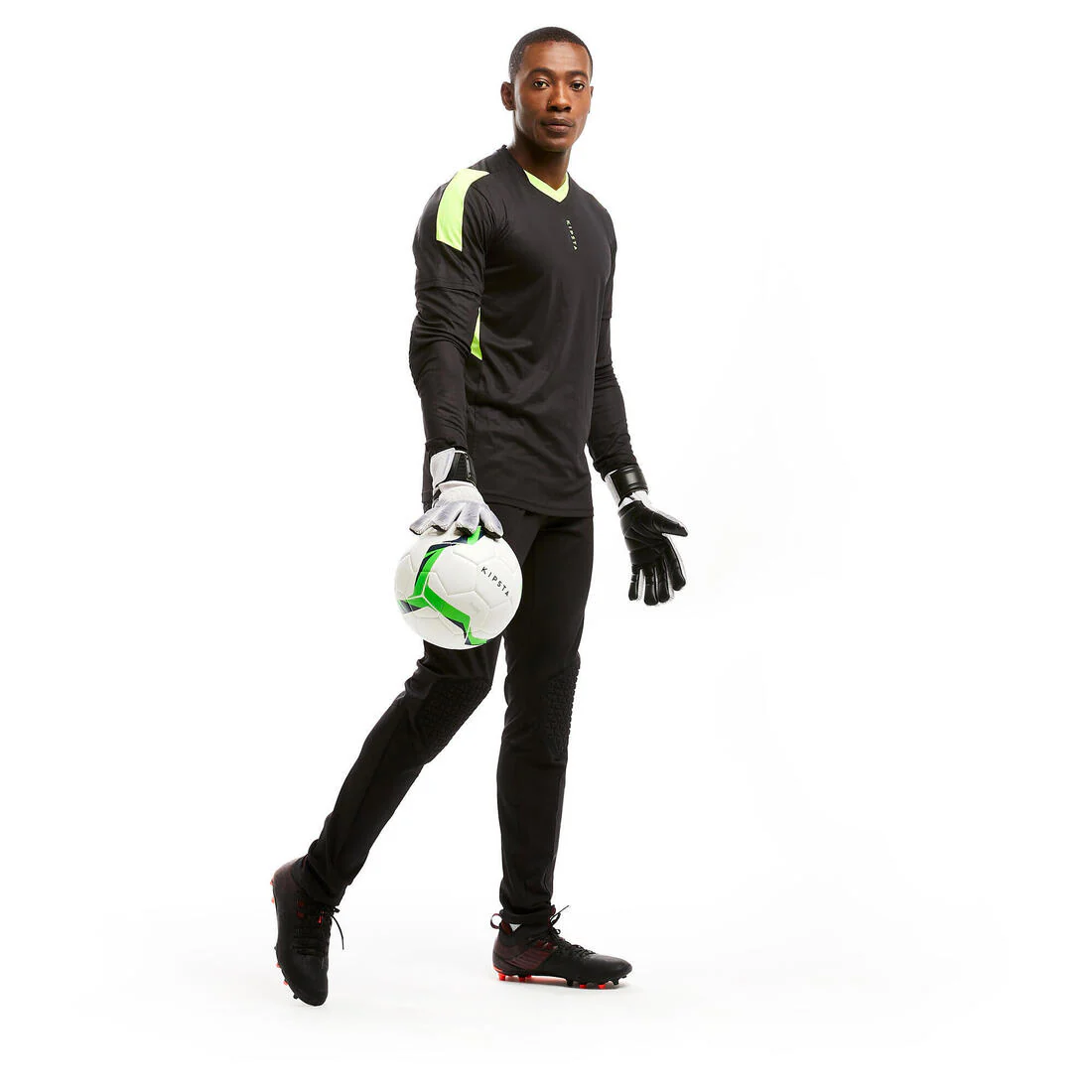PANTALÓN PARA ARQUERO DE FÚTBOL ADULTOS F500 NEGRO - Image 8