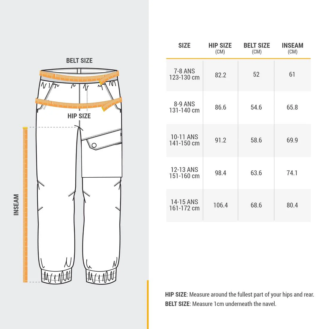 PANTALÓN PERLANTE SENDERISMO NIÑOS SH100 GRIS - Image 3