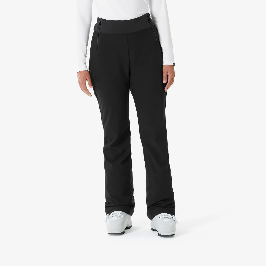 PANTALÓN IMPERMEABLE SKI MUJER 500 NEGRO - Image 3