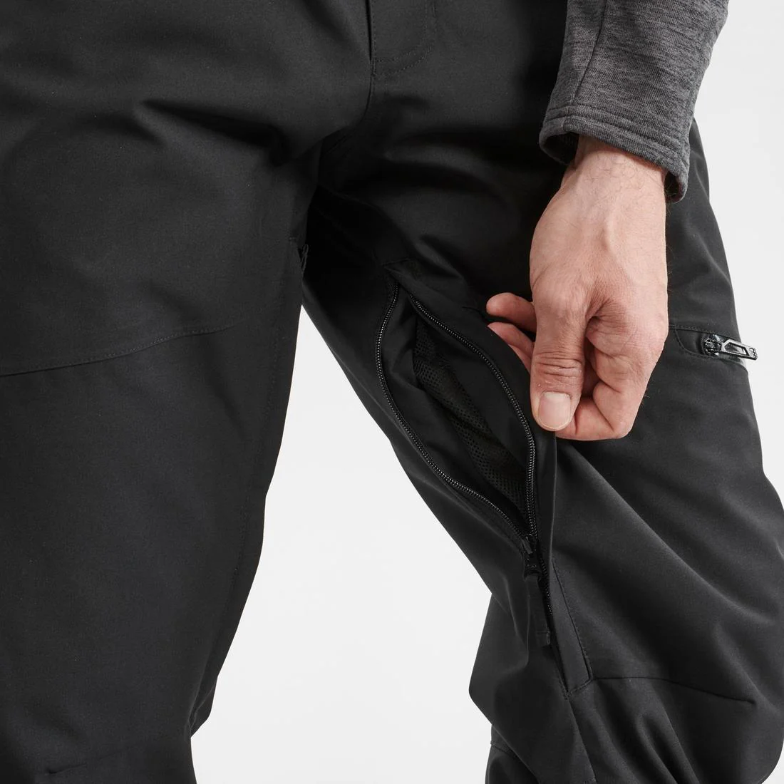 PANTALÓN IMPERMEABLE DE SKI Y SNOWBOARD HOMBRE 500 - NEGRO - Image 5