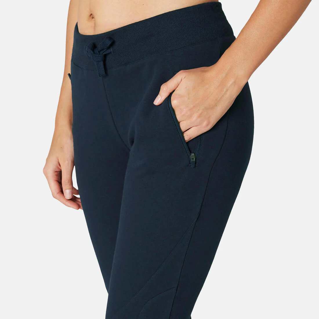 PANTALÓN JOGGER SLIM FITNESS MUJER 520 AZUL MARINO - Image 3