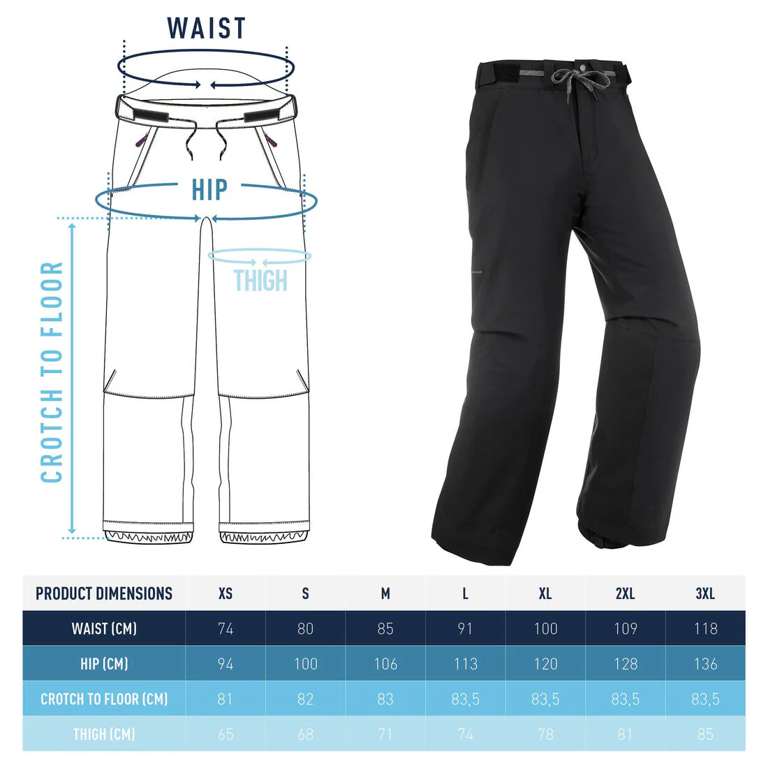 PANTALÓN IMPERMEABLE SNOWBOARD HOMBRE - 100 - Image 14