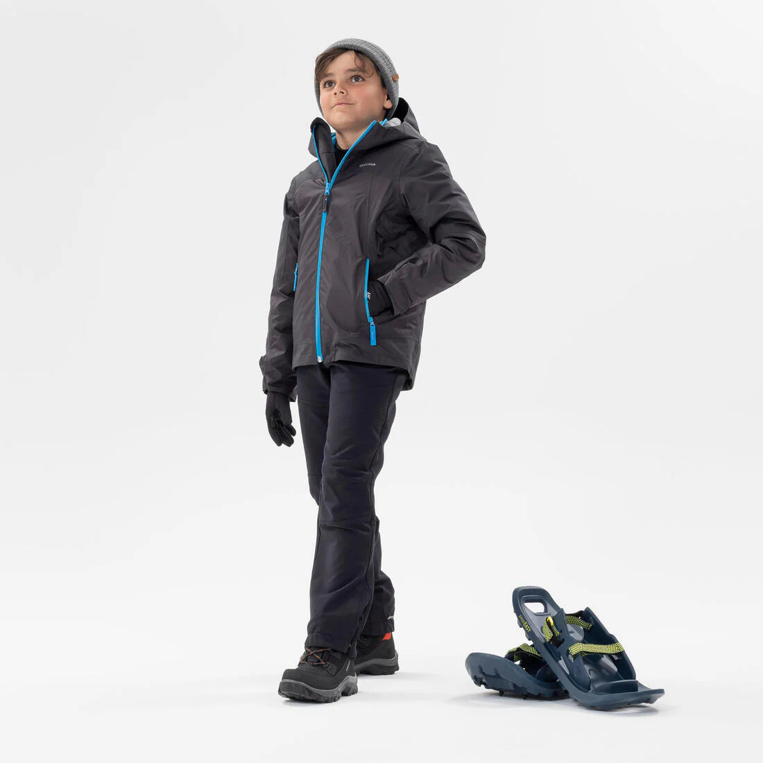Pantalón softshell cálido de senderismo niños 7-15 años, MH500 negro - Image 2