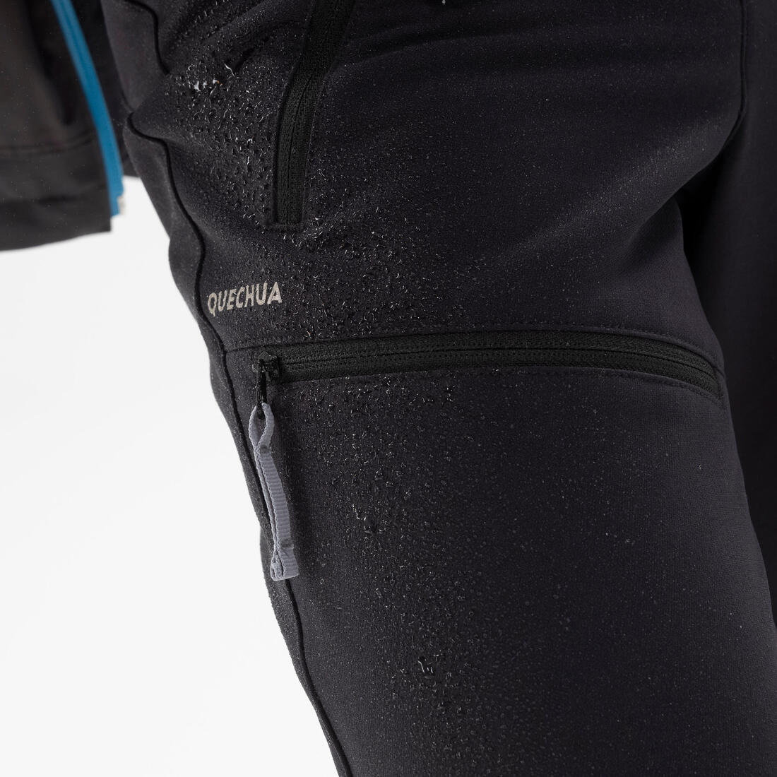 Pantalón softshell cálido de senderismo niños 7-15 años, MH500 negro - Image 3