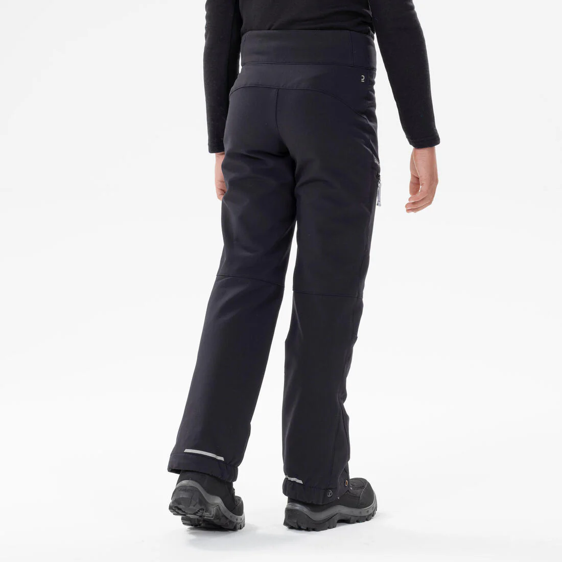 Pantalón softshell cálido de senderismo niños 7-15 años, MH500 negro - Image 4