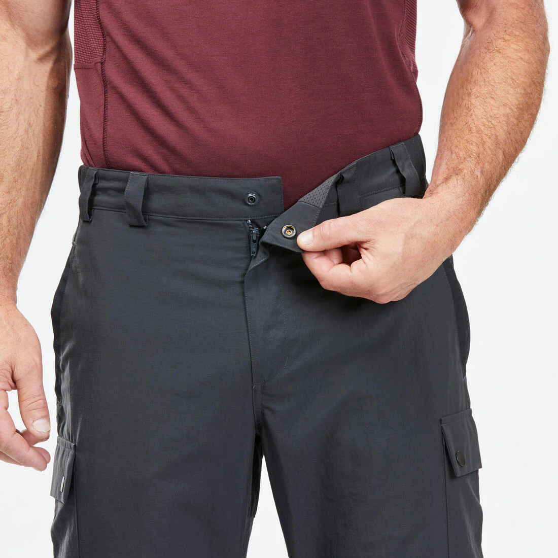 PANTALÓN TRANFORMABLE 2 EN 1 Y RESISTENTE SENDERISMO MONTAÑA - MT100 HOMBRE - Image 5