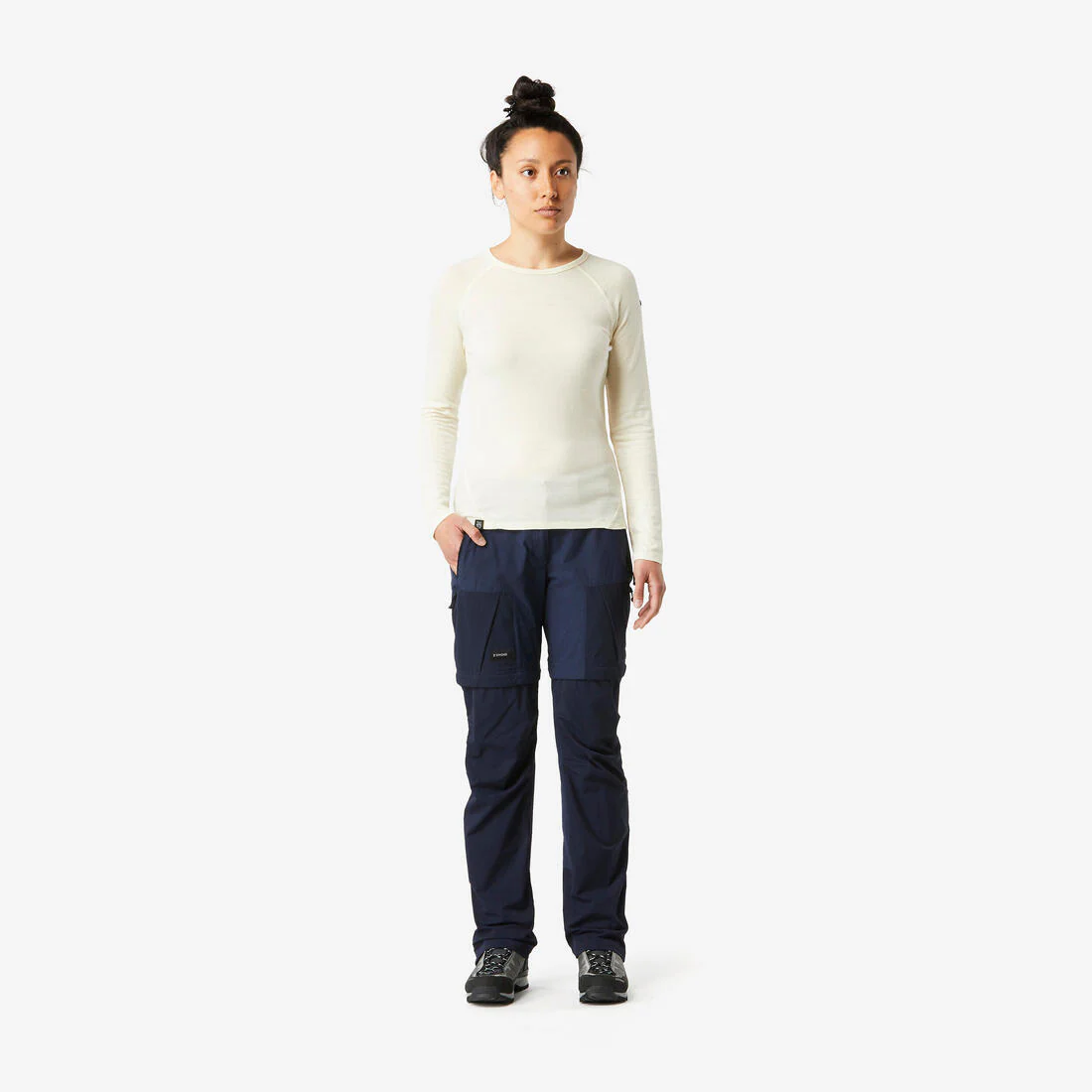 PANTALÓN TRANSFORMABLE 2 EN 1 DE SENDERISMO MT500 MUJER - Image 3