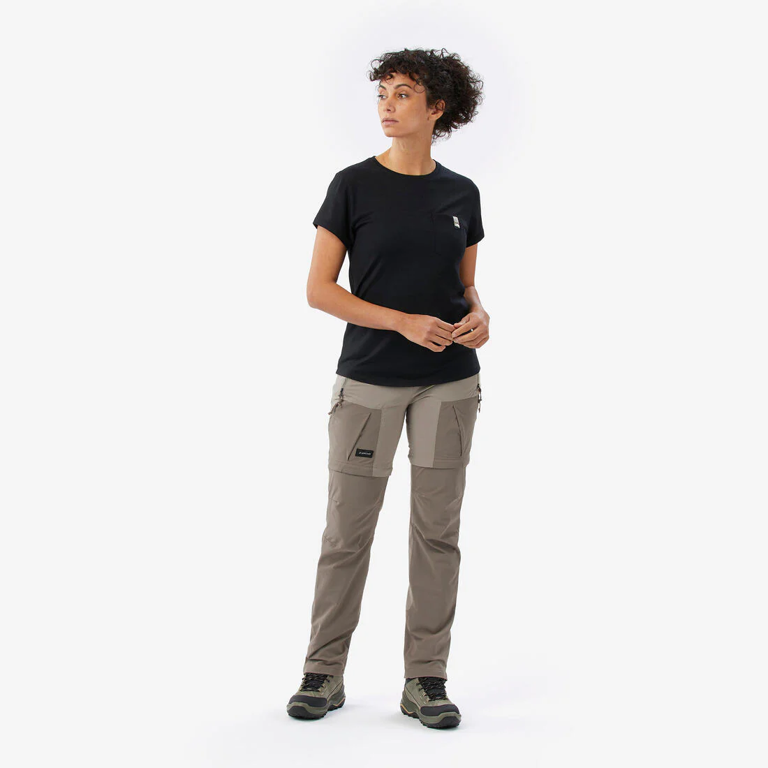 PANTALÓN TRANSFORMABLE 2 EN 1 DE SENDERISMO MT500 MUJER - Image 4
