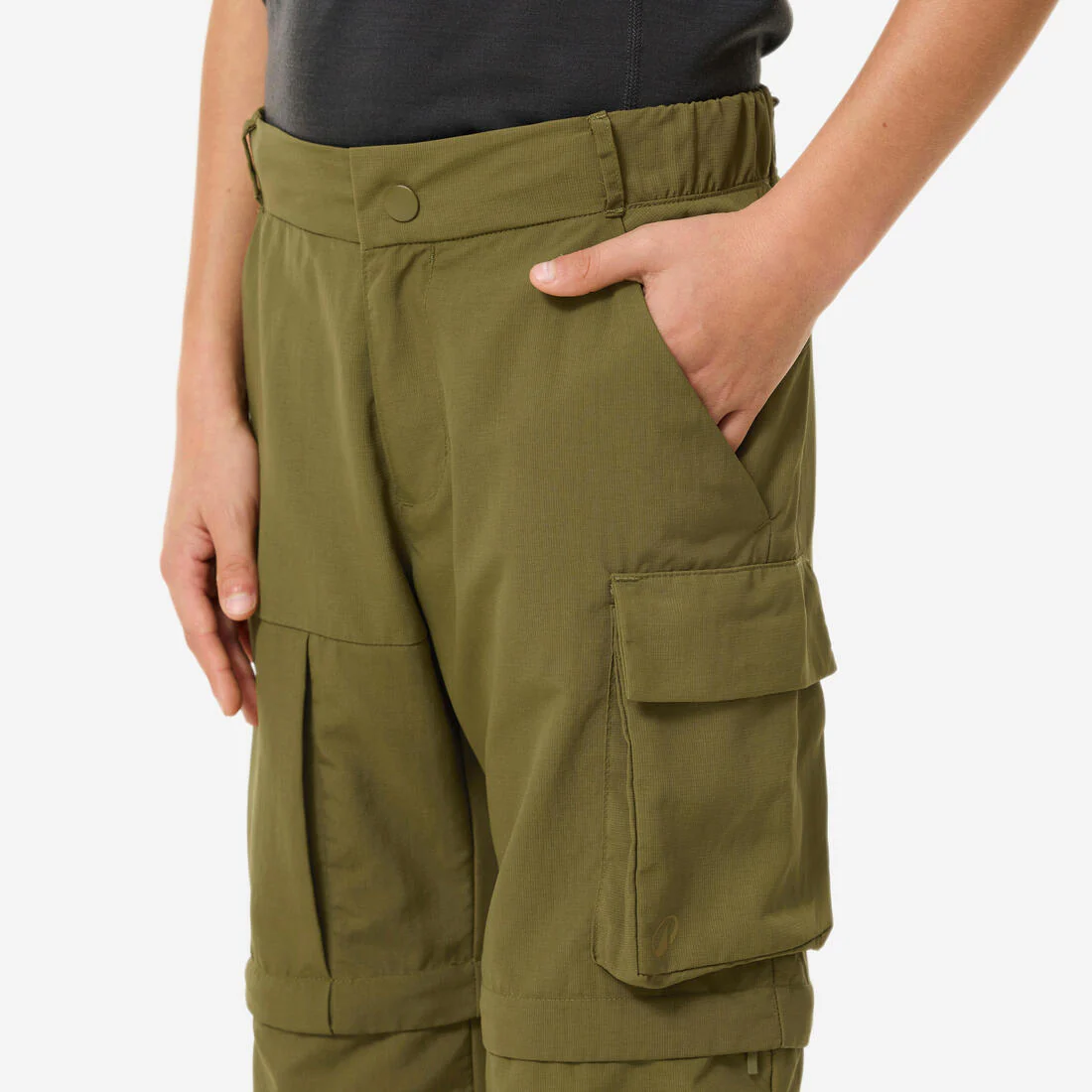 Pantalón transformable de senderismo niños 7-15 años, MH500 verde - Image 10