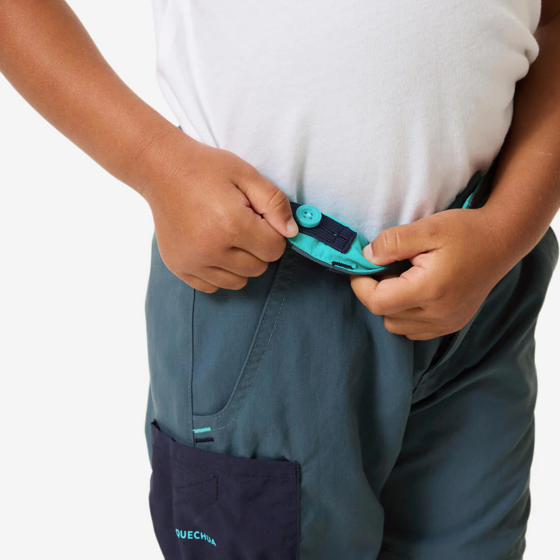PANTALÓN TRANSFORMABLE SENDERISMO NIÑOS MH500 GRIS - Image 10