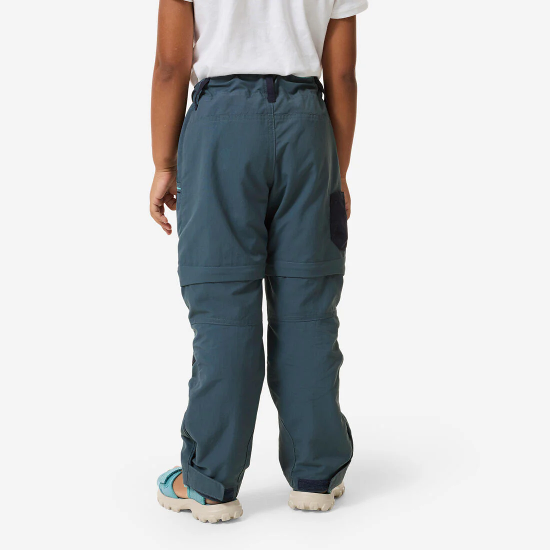 PANTALÓN TRANSFORMABLE SENDERISMO NIÑOS MH500 GRIS - Image 5