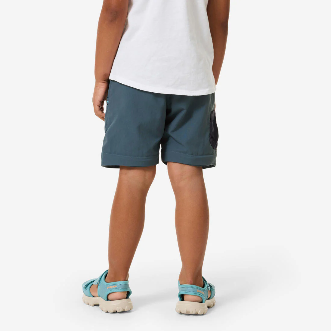 PANTALÓN TRANSFORMABLE SENDERISMO NIÑOS MH500 GRIS - Image 6