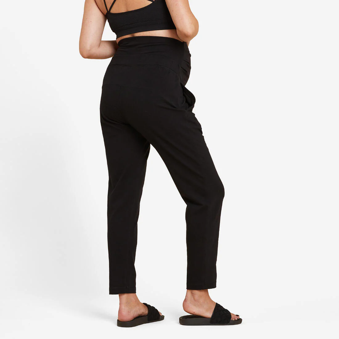 PANTALÓN YOGA SUAVE NEGRO EMBARAZO - Image 4