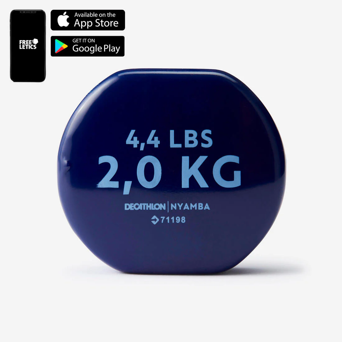 PAR MANCUERNAS FITNESS HIERRO 2 KG - Image 2