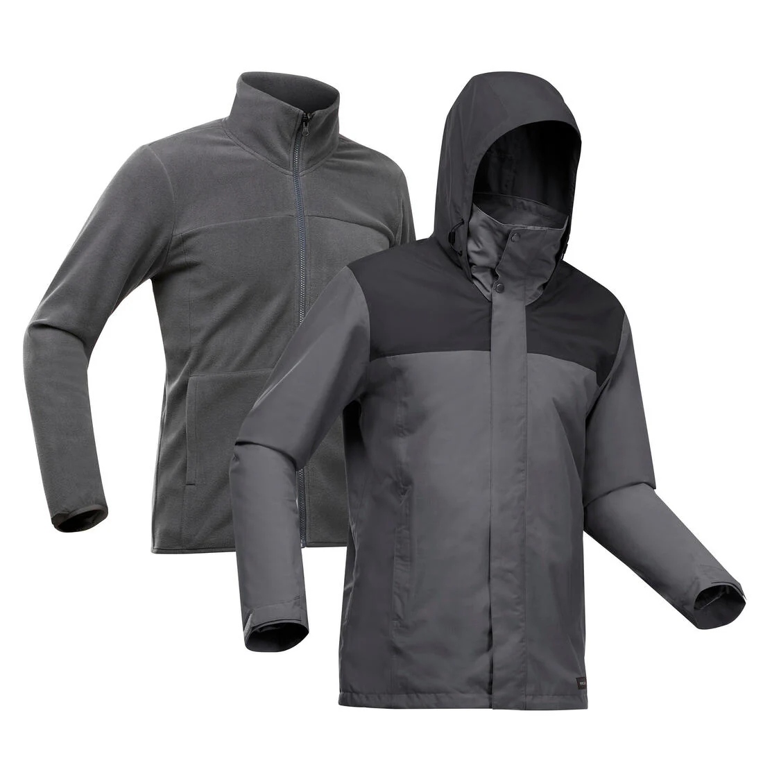 PARKA IMPERMEABLE 3 EN 1 DE SENDERISMO 0 °C HOMBRE NH100 - Image 2