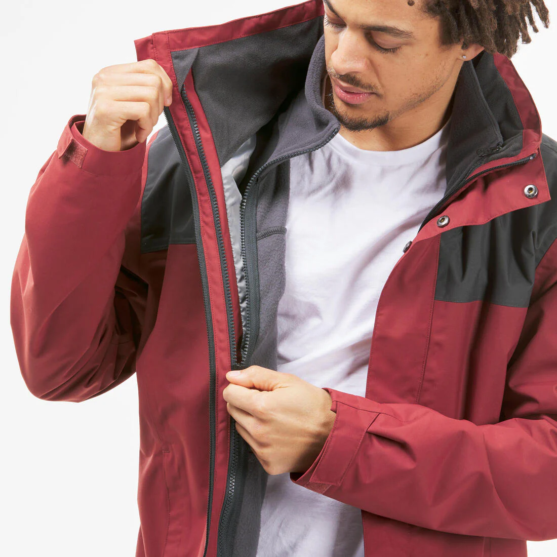 PARKA IMPERMEABLE 3 EN 1 DE SENDERISMO 0 °C HOMBRE NH100 - Image 20