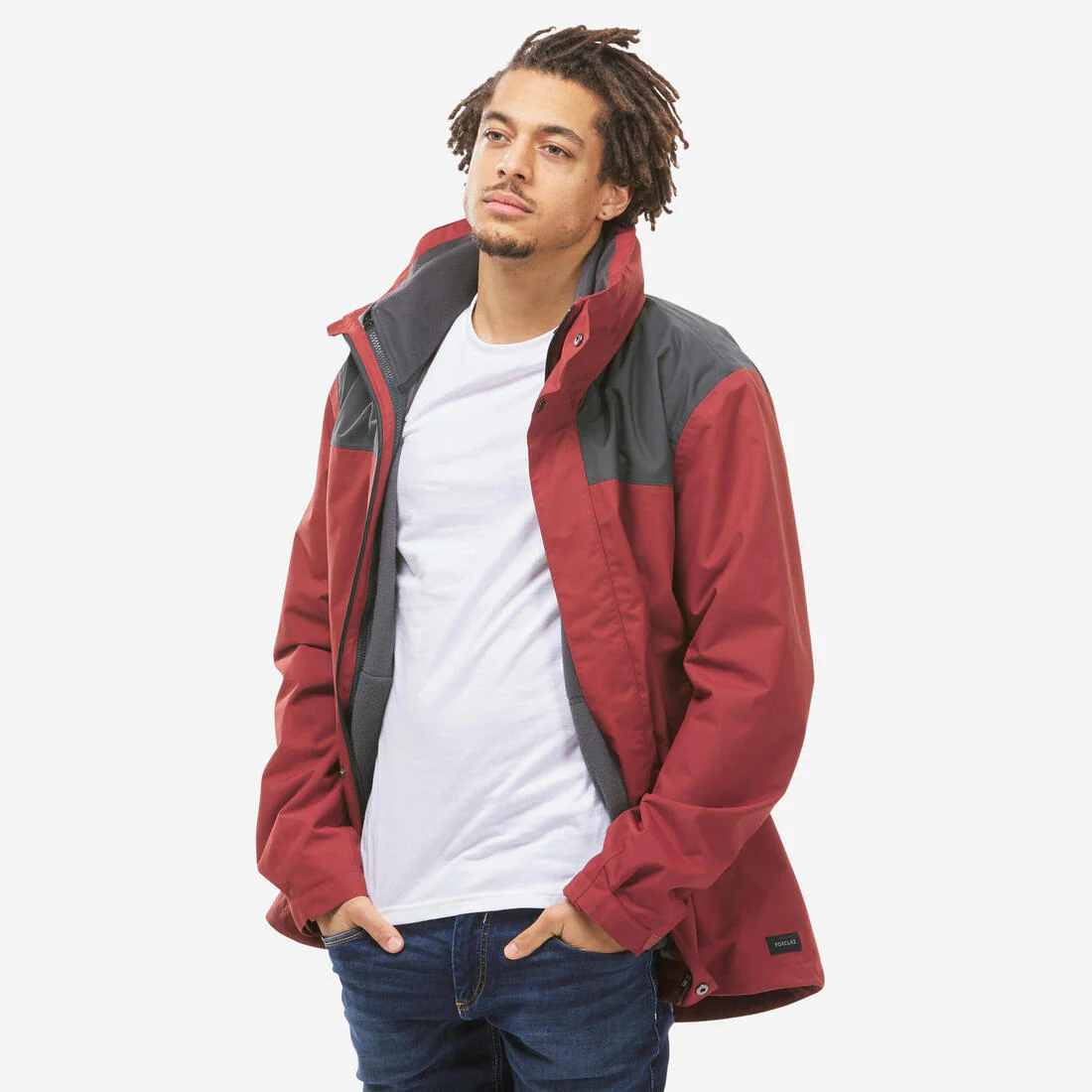 PARKA IMPERMEABLE 3 EN 1 DE SENDERISMO 0 °C HOMBRE NH100 - Image 3