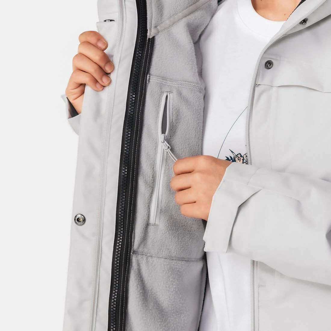 PARKA IMPERMEABLE 3 EN 1 DE SENDERISMO 0 °C MUJER NH100 - Image 10
