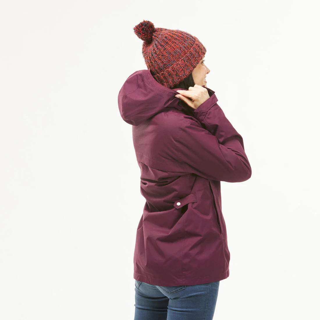 PARKA IMPERMEABLE 3 EN 1 DE SENDERISMO 0 °C MUJER NH100 - Image 6