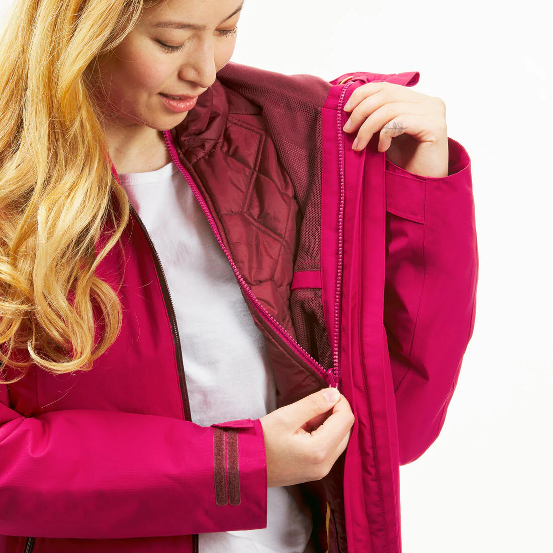 PARKA IMPERMEABLE 3 EN 1 DE SENDERISMO MUJER SH500 -10 °C - Image 10