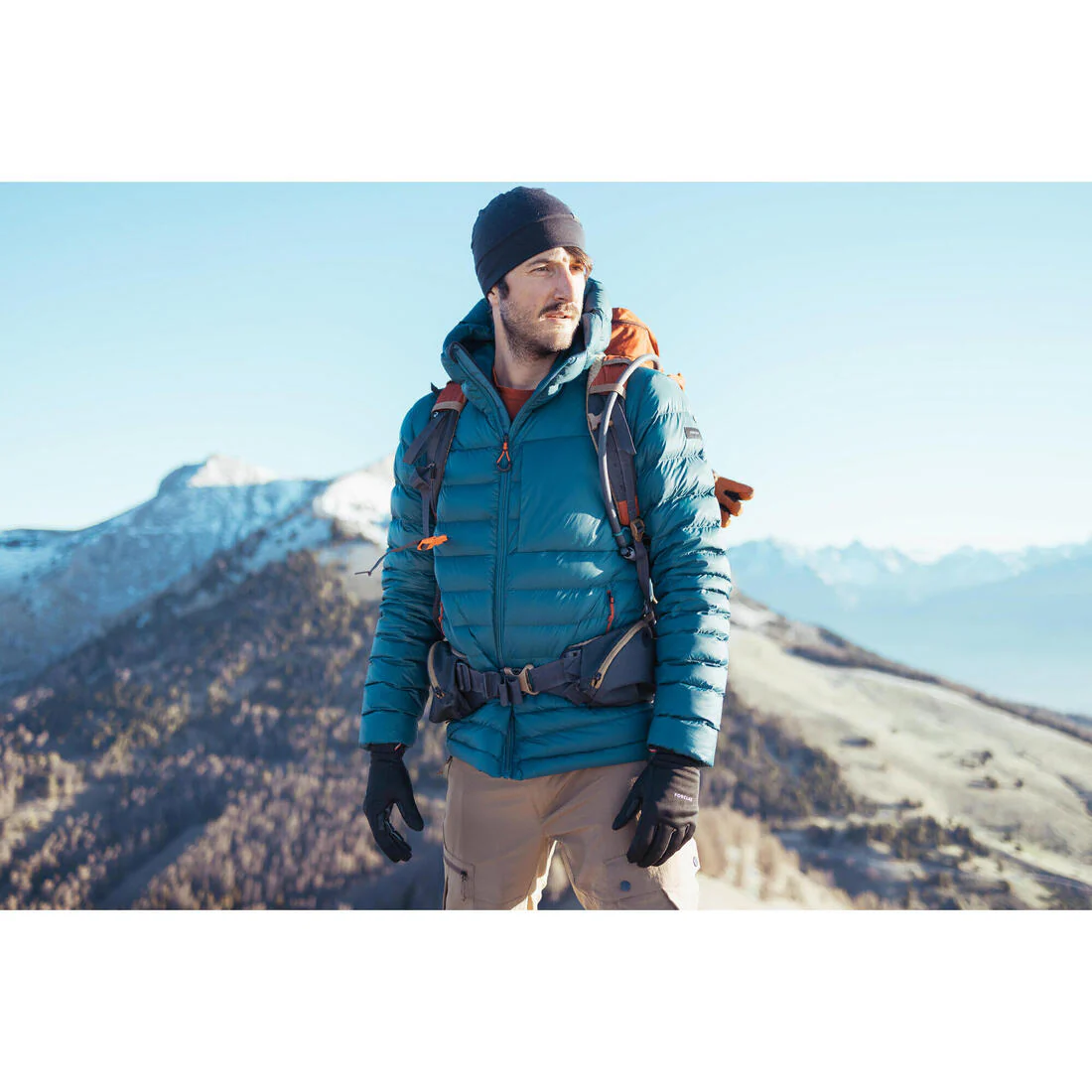 PARKA ACOLCHADA CON GORRO DE PLUMAS SENDERISMO MONTAÑA - MT500 -10 °C HOMBRE - Image 26