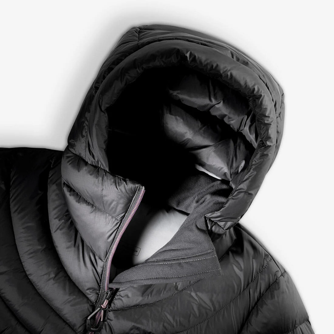 PARKA ACOLCHADA CON GORRO DE PLUMAS SENDERISMO MONTAÑA MUJER MT500 -10 °C - Image 20