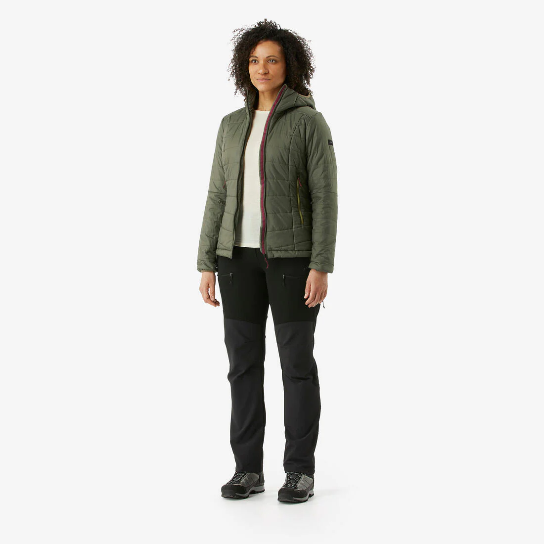 PARKA ACOLCHADA SINTÉTICA CON GORRO SENDERISMO MUJER MT100 - Image 18