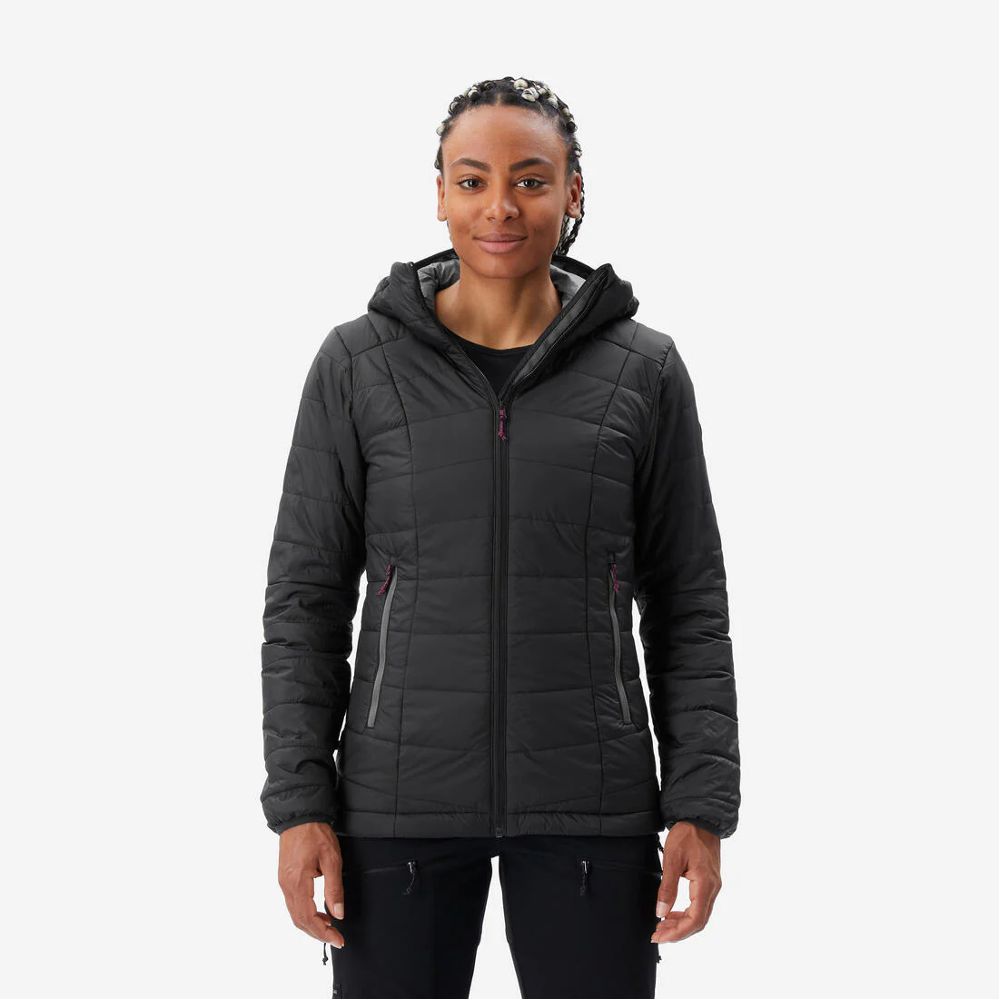 PARKA ACOLCHADA SINTÉTICA CON GORRO SENDERISMO MUJER MT100 - Image 33