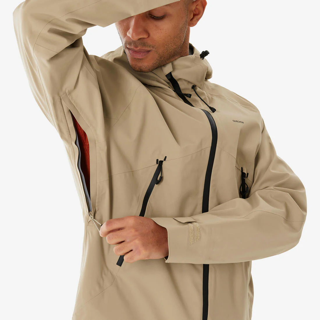 CHAQUETA SENDERISMO HOMBRE MH500 IMPERMEABLE - Image 4