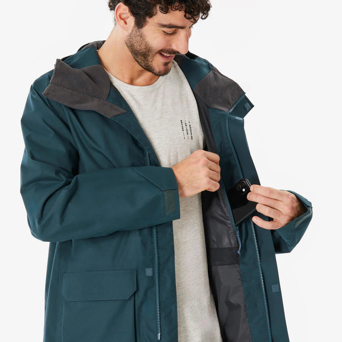PARKA IMPERMEABLE DE SENDERISMO HOMBRE NH500 - Image 6
