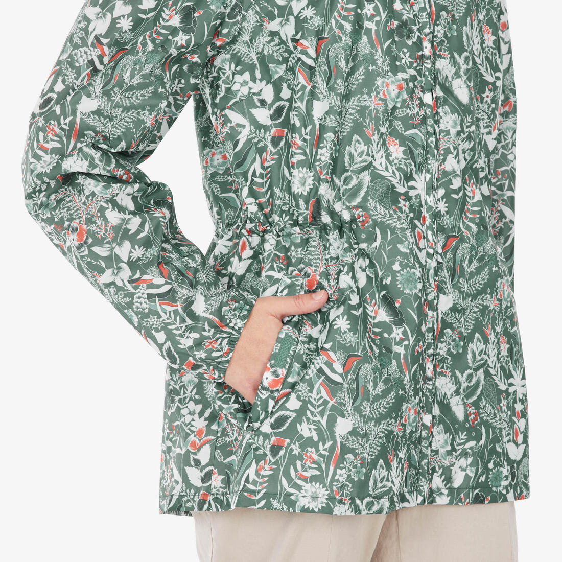 CHAQUETA IMPERMEABLE DE SENDERISMO MUJER  FULL ZIP - Image 10