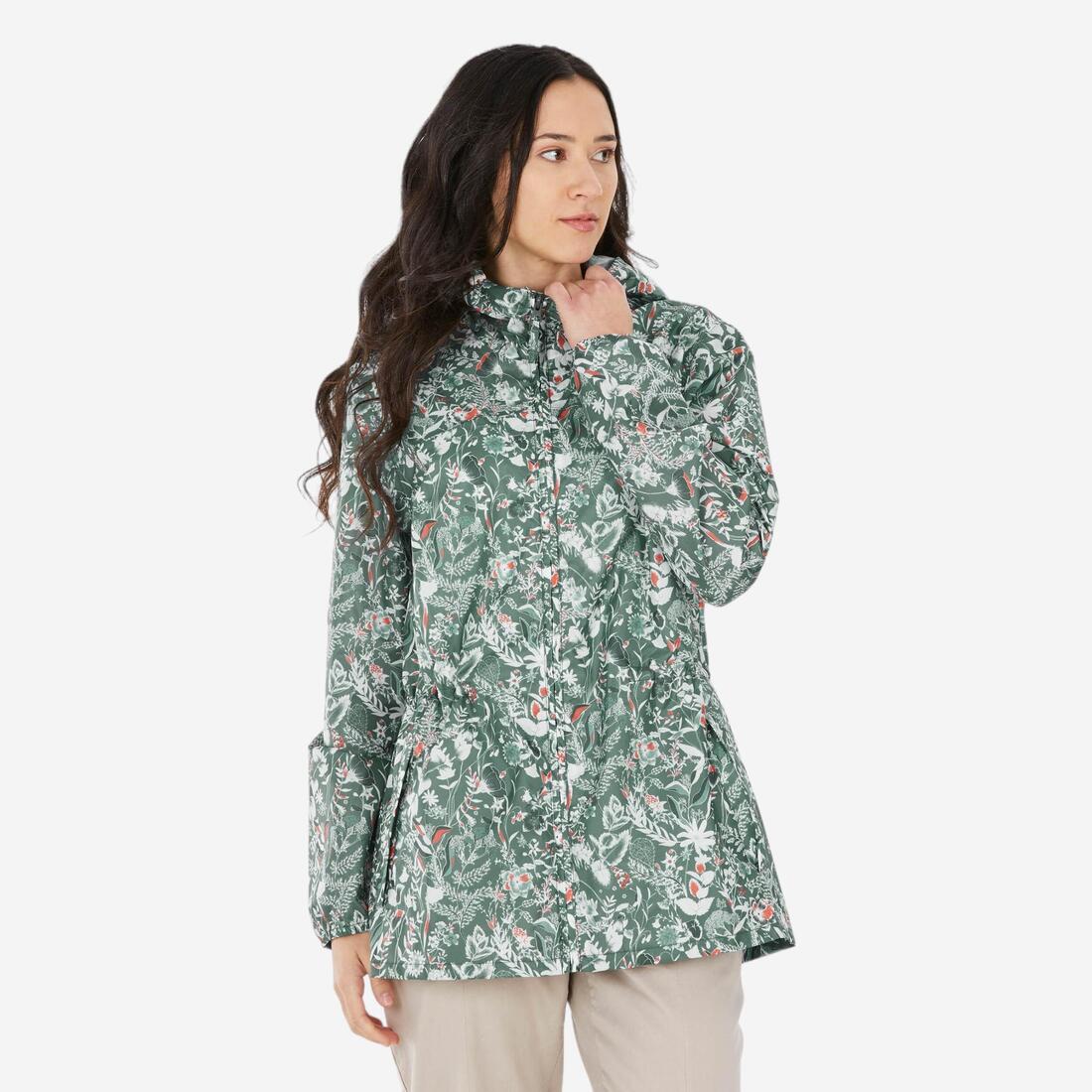 CHAQUETA IMPERMEABLE DE SENDERISMO MUJER  FULL ZIP - Image 2