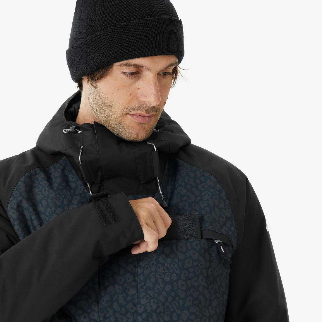 Chaqueta de Nieve Snowboard y Ski Hombre - Dreamscape 500 Impermeable Negro - Image 10