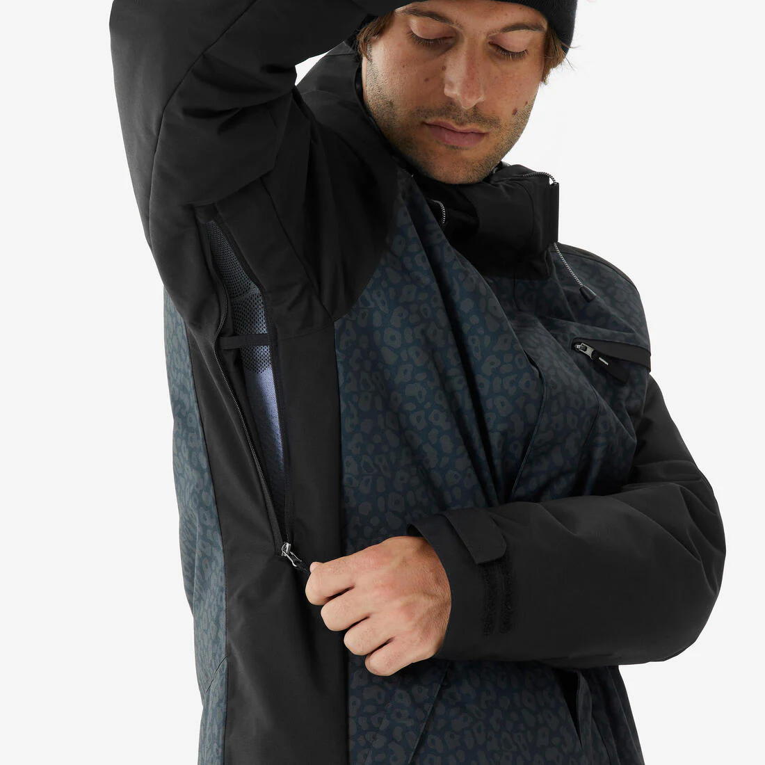 Chaqueta de Nieve Snowboard y Ski Hombre - Dreamscape 500 Impermeable Negro - Image 6