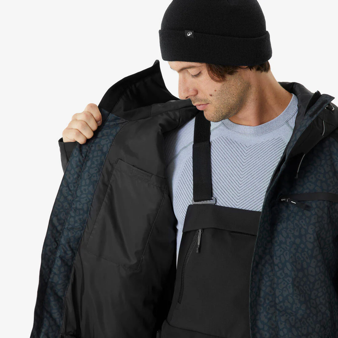 Chaqueta de Nieve Snowboard y Ski Hombre - Dreamscape 500 Impermeable Negro - Image 7