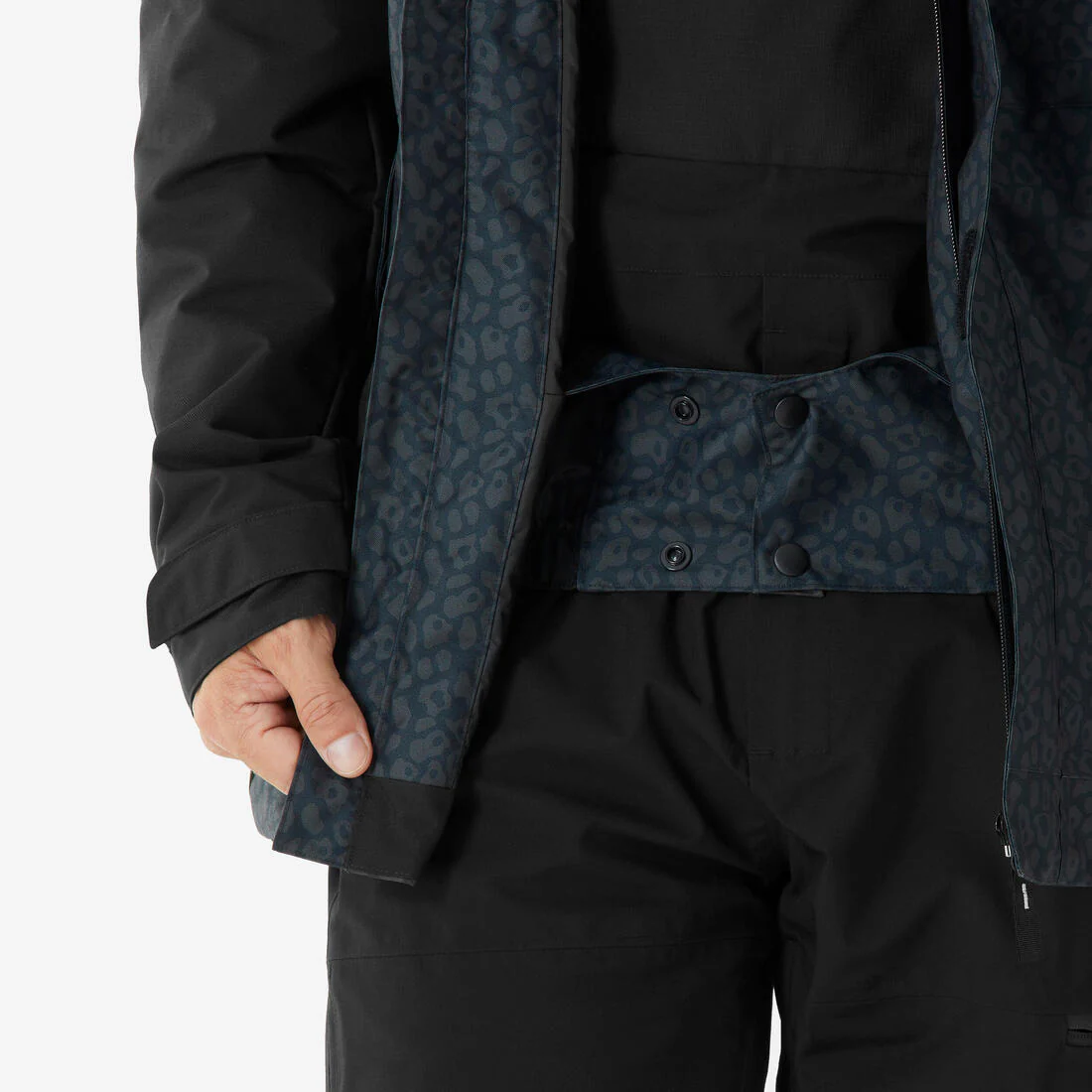 Chaqueta de Nieve Snowboard y Ski Hombre - Dreamscape 500 Impermeable Negro - Image 8