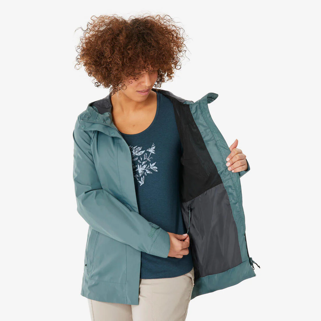 PARKA IMPERMEABLE DE SENDERISMO MUJER NH500 - Image 20