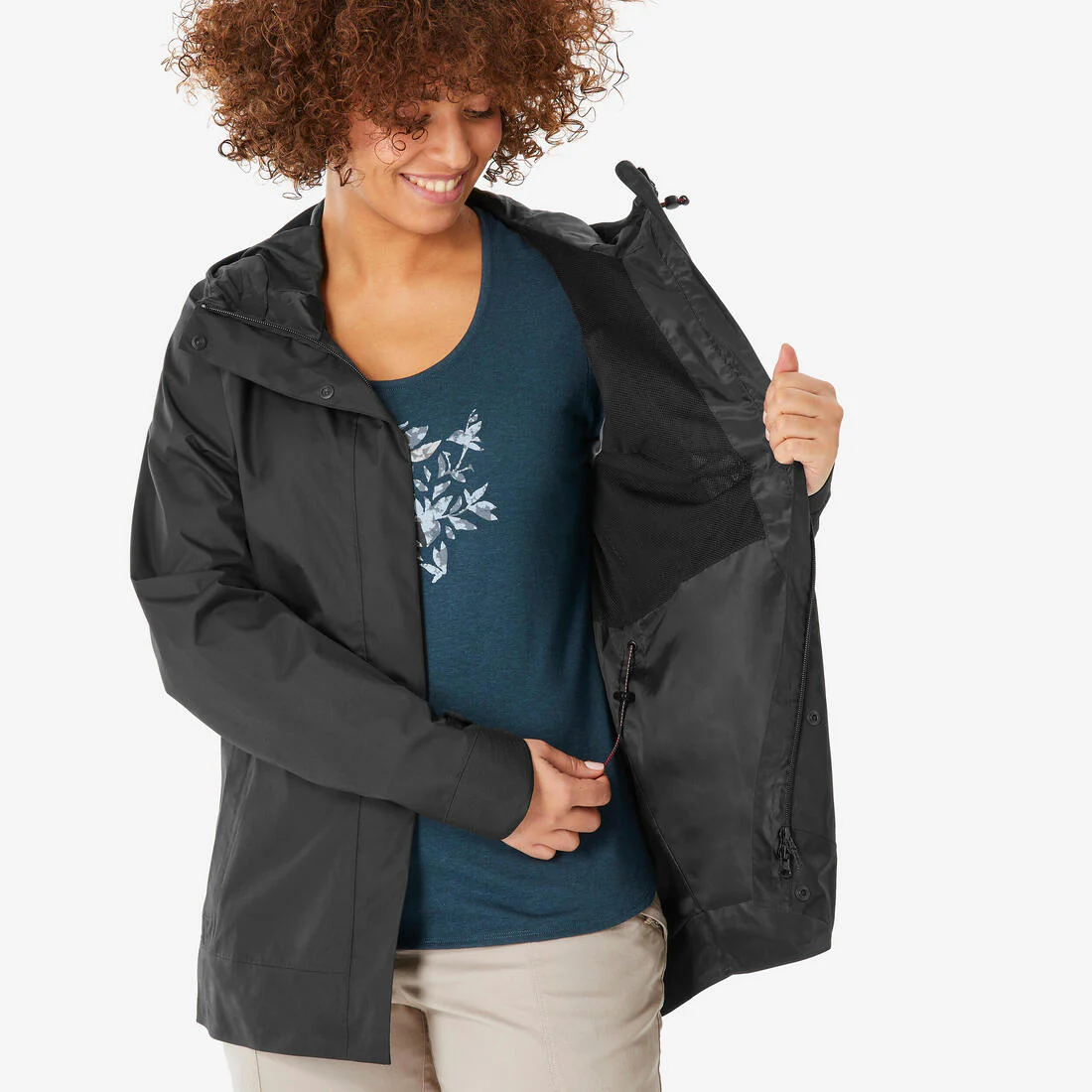 PARKA IMPERMEABLE DE SENDERISMO MUJER NH500 - Image 21