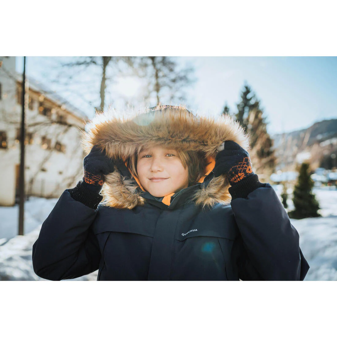 PARKA IMPERMEABLE SENDERISMO NIÑOS SH100 -6,5 °C AZUL - Image 13