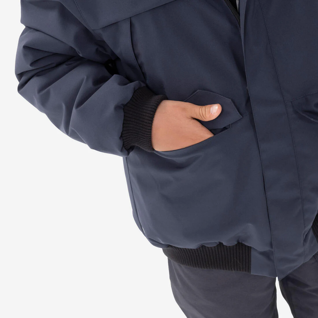 PARKA IMPERMEABLE SENDERISMO NIÑOS SH100 -6,5 °C AZUL - Image 6