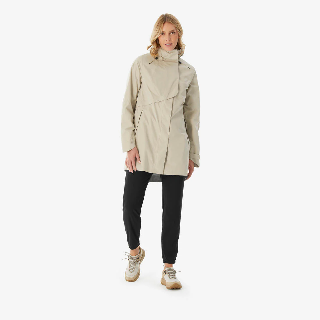 CHAQUETA SENDERISMO MUJER NH500 IMPERMEABLE - Image 2